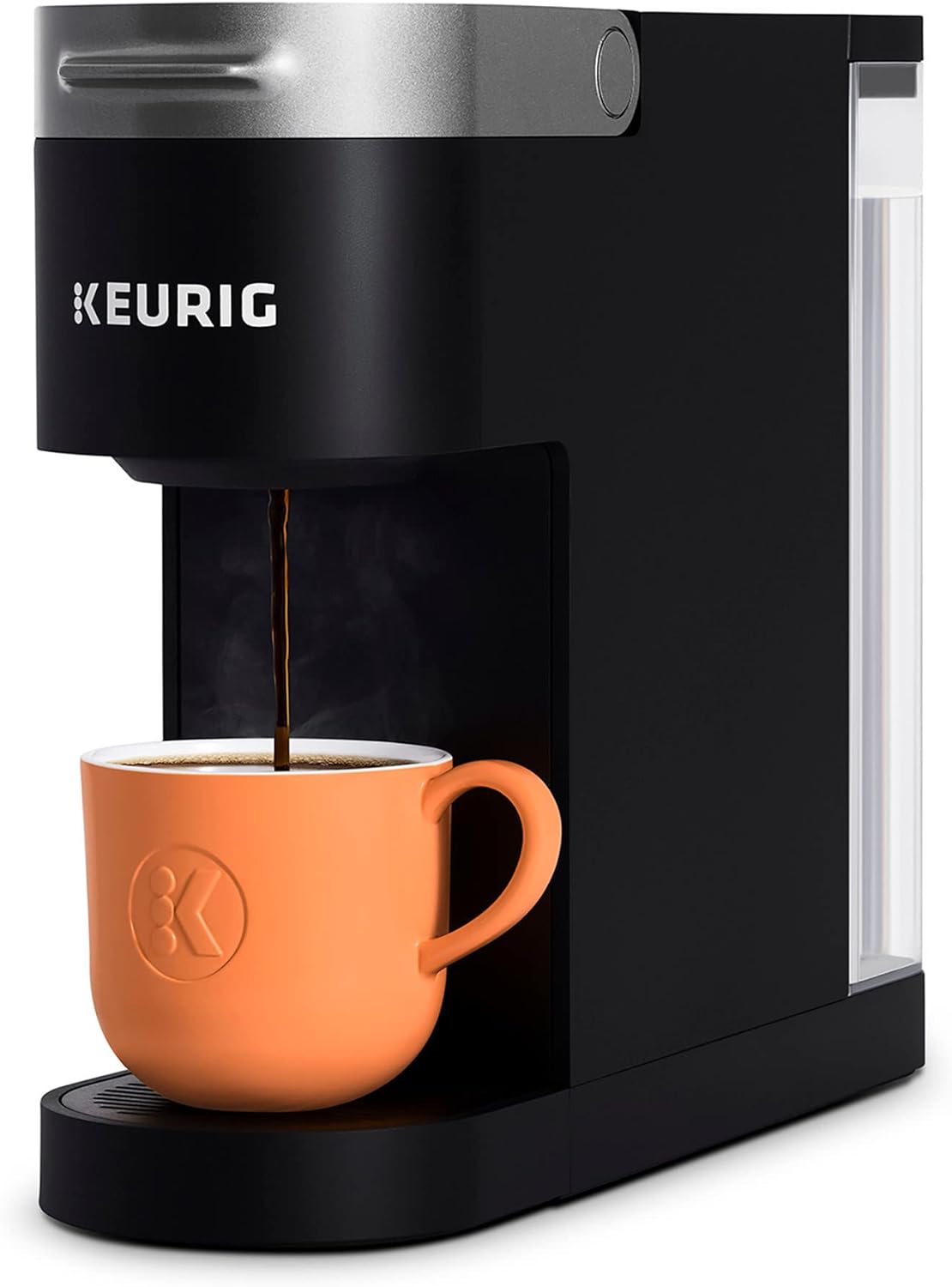 K-Slim Single Serve K-Cup Pod Coffee Maker, Multistream Technology, 3 Brew Sizes, Slim and Sleek Design, 46oz Removable Reservoir, Black